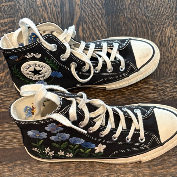 Converse Shoes - Converse Women's Custom Embroidered Floral High-Tops